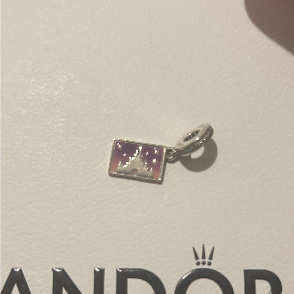 Pandora x Disney Parks Postcard Charm